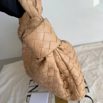 Bottega Veneta Jodie Small Lambskin Leather Beige Oats 36cm