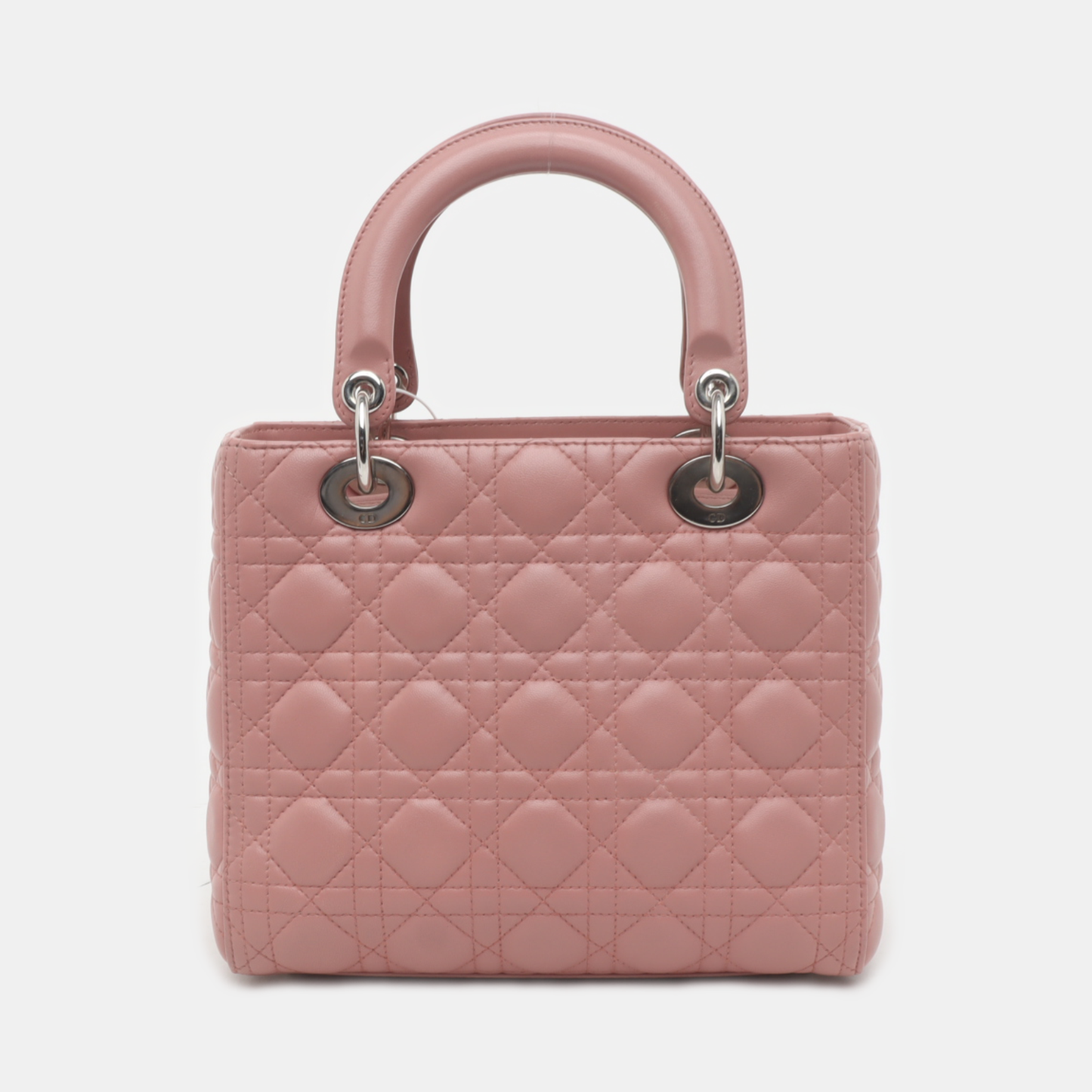 Lady Dior Medium Handbag Lipstick Pink Cannage Leather Gold Hardware