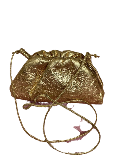 Bottega Veneta Pouch Mini Gold Lambskin Leather