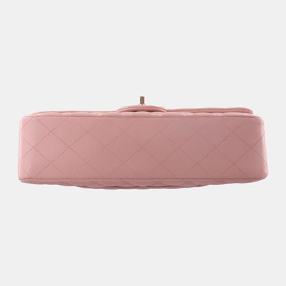 Chanel Timeless Classic Flap Medium Cherry Blossom Pink Lambskin Leather Gold Hardware, 2014-2015