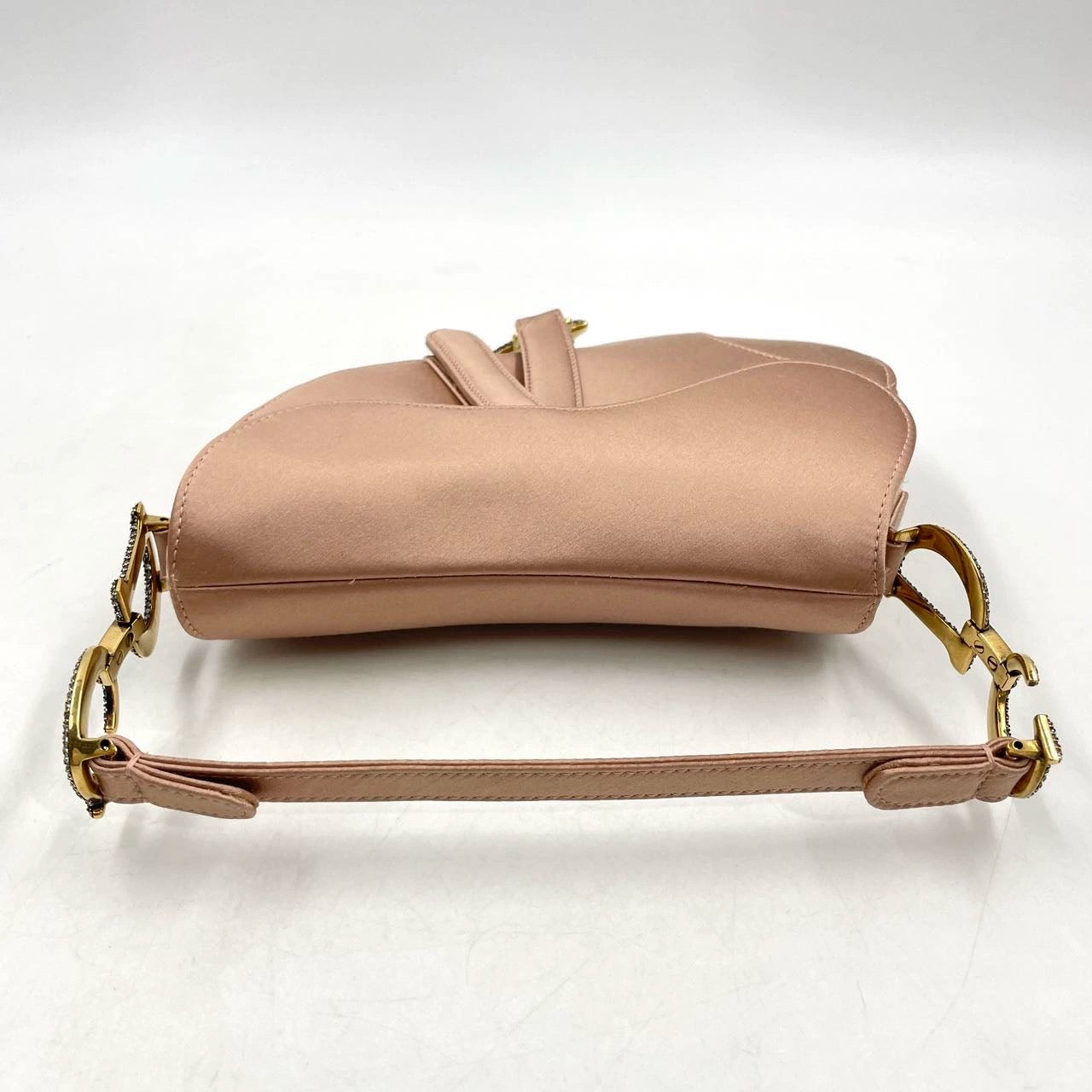 Dior Saddle Mini Silk Pink with crystals