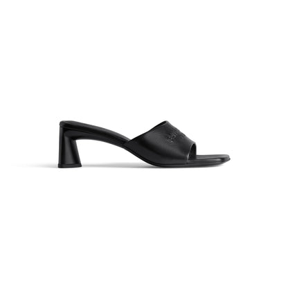 BALENCIAGA DUTY FREE LAMBSKIN LEATHER HEELED SANDALS