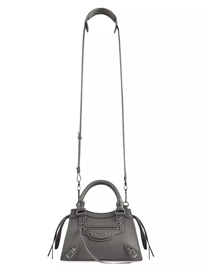 BALENCIAGA NEO CLASSIC MINI TOP-HANDLE LEATHER BAG