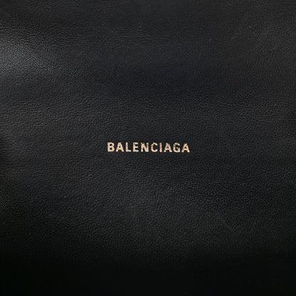BALENCIAGA SHINY CALFSKIN CROC EMBOSSED MINI HOURGLASS BAG