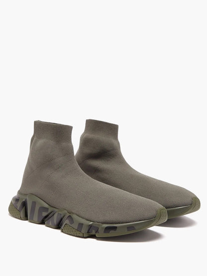 BALENCIAGA SPEED GRAFFITI LOGO SNEAKERS