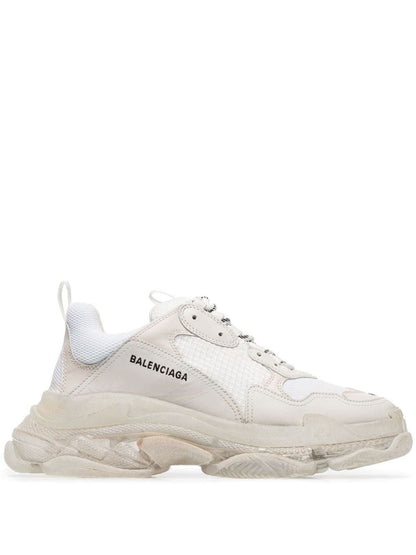 BALENCIAGA TRIPLE S CLEAR SOLE SNEAKERS