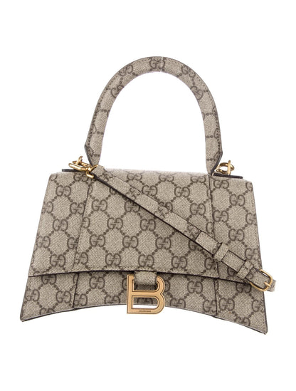 GUCCI X BALENCIAGA GG SUPREME MONOGRAM HOURGLASS BAG