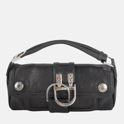 Dior Flight Mini Clutch Bag Black Leather