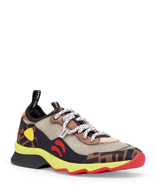 FENDI FREEDOM FF PATCHWORK SNEAKERS