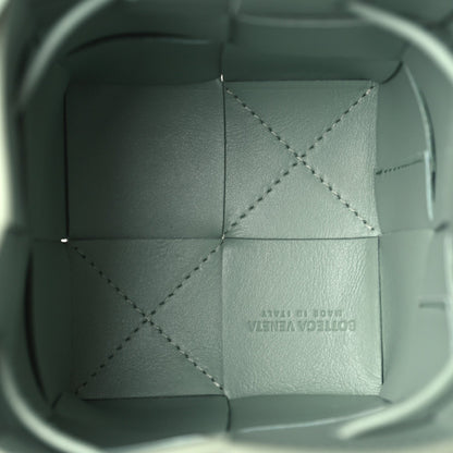 BOTTEGA VENETA NAPPA LEATHER INTRECCIATO MINI CASSETTE BUCKET BAG