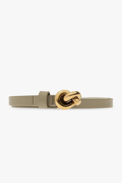 BOTTEGA VENETA SMALL KNOT CALFSKIN LEATHER BELT