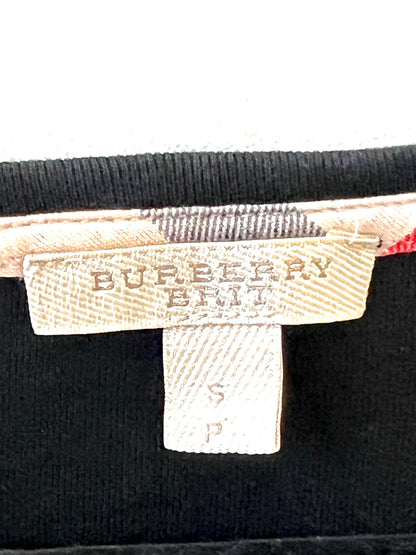 BURBERRY BRIT CUFF CHECK 3/4 SLEEVE SHIRT