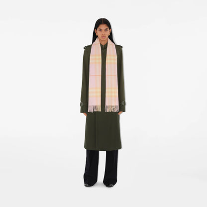 BURBERRY CHECK CASHMERE SCARF