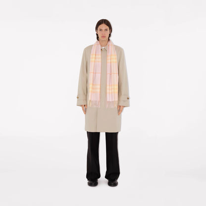 BURBERRY CHECK CASHMERE SCARF