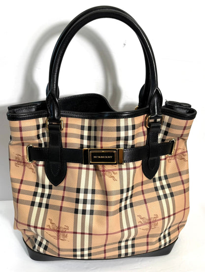 BURBERRY HAYMARKET CHECK GOLDERTON BAG