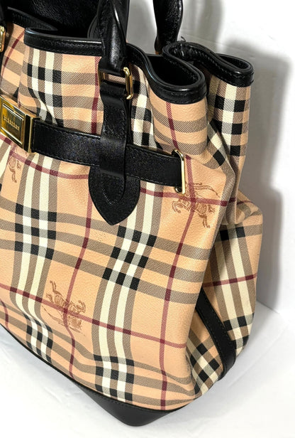 BURBERRY HAYMARKET CHECK GOLDERTON BAG