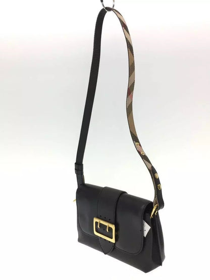 BURBERRY CALFSKIN LEATHER MEDIUM BUCKLE CROSSBODY BAG