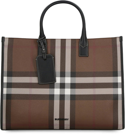 BURBERRY HOUSE CHECK DENNY CHECK TOTE
