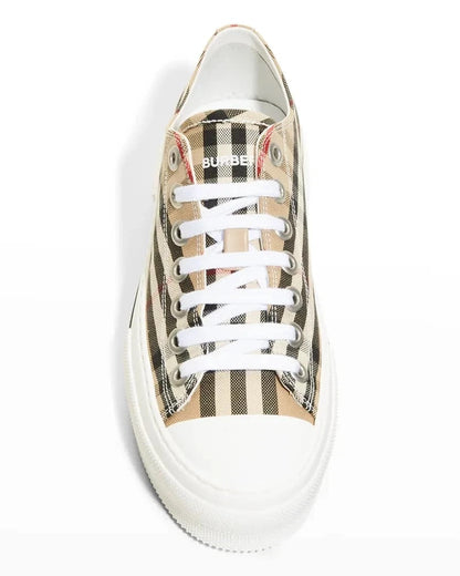 BURBERRY VINTAGE CHECK JACK LOW-TOP SNEAKERS