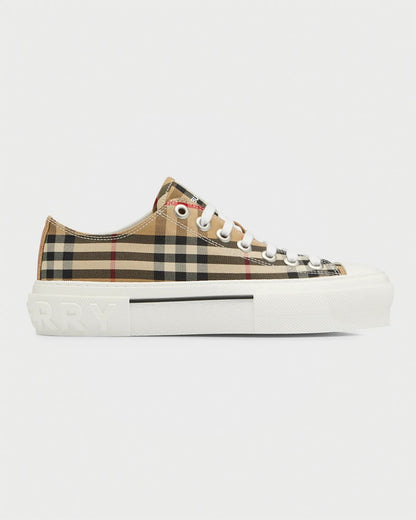 BURBERRY VINTAGE CHECK JACK LOW-TOP SNEAKERS