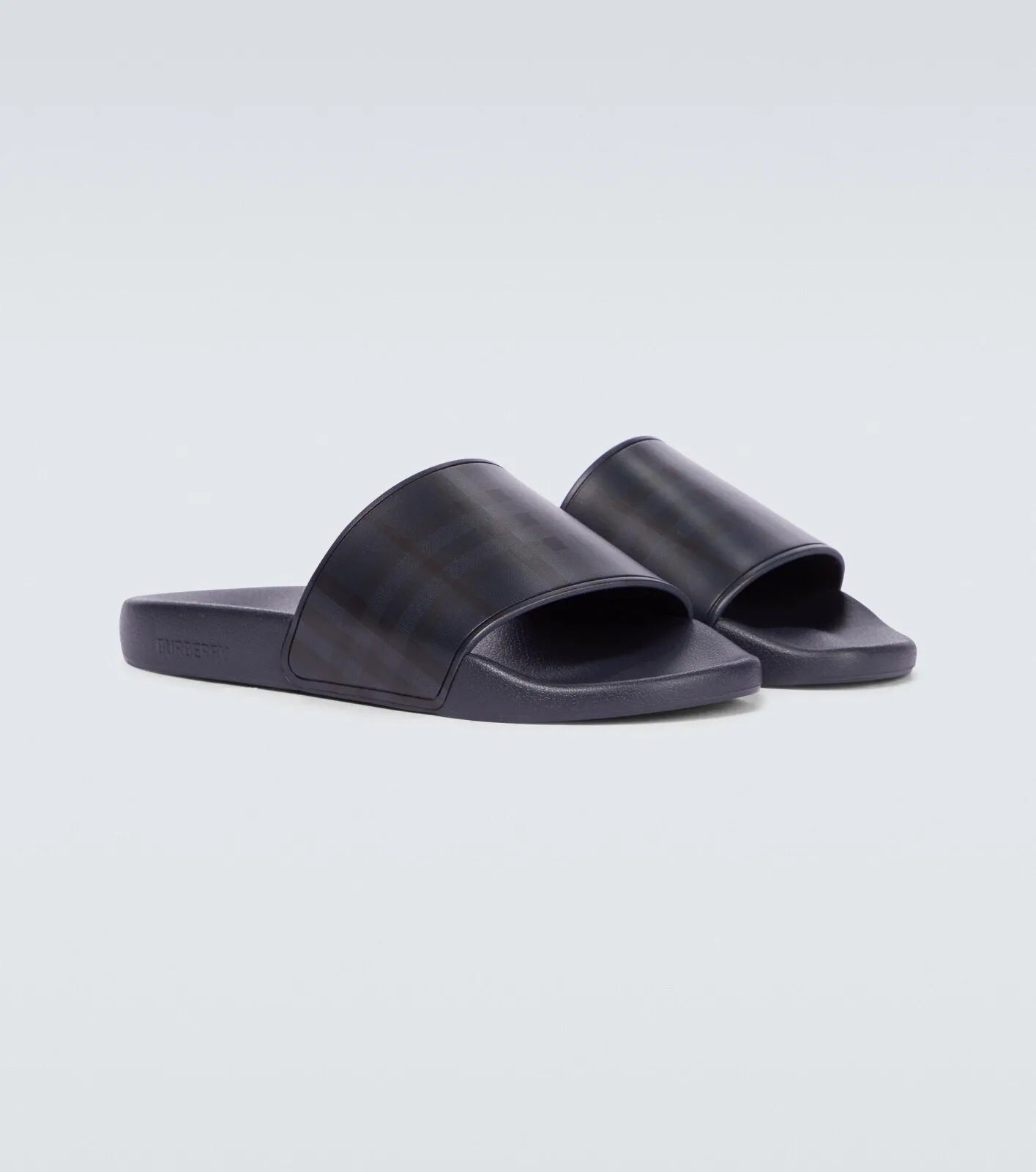 BURBERRY MEN'S FURLEY VINTAGE CHECK SLIDES