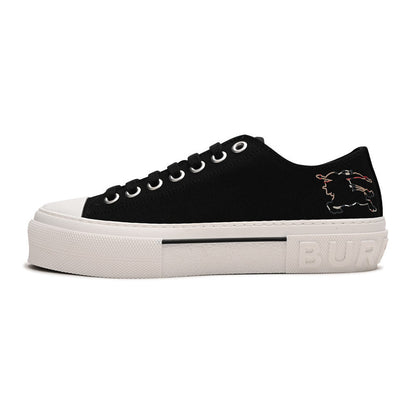 BURBERRY MEN'S CHECK EKD LACE-UP LOW TOP SNEAKERS