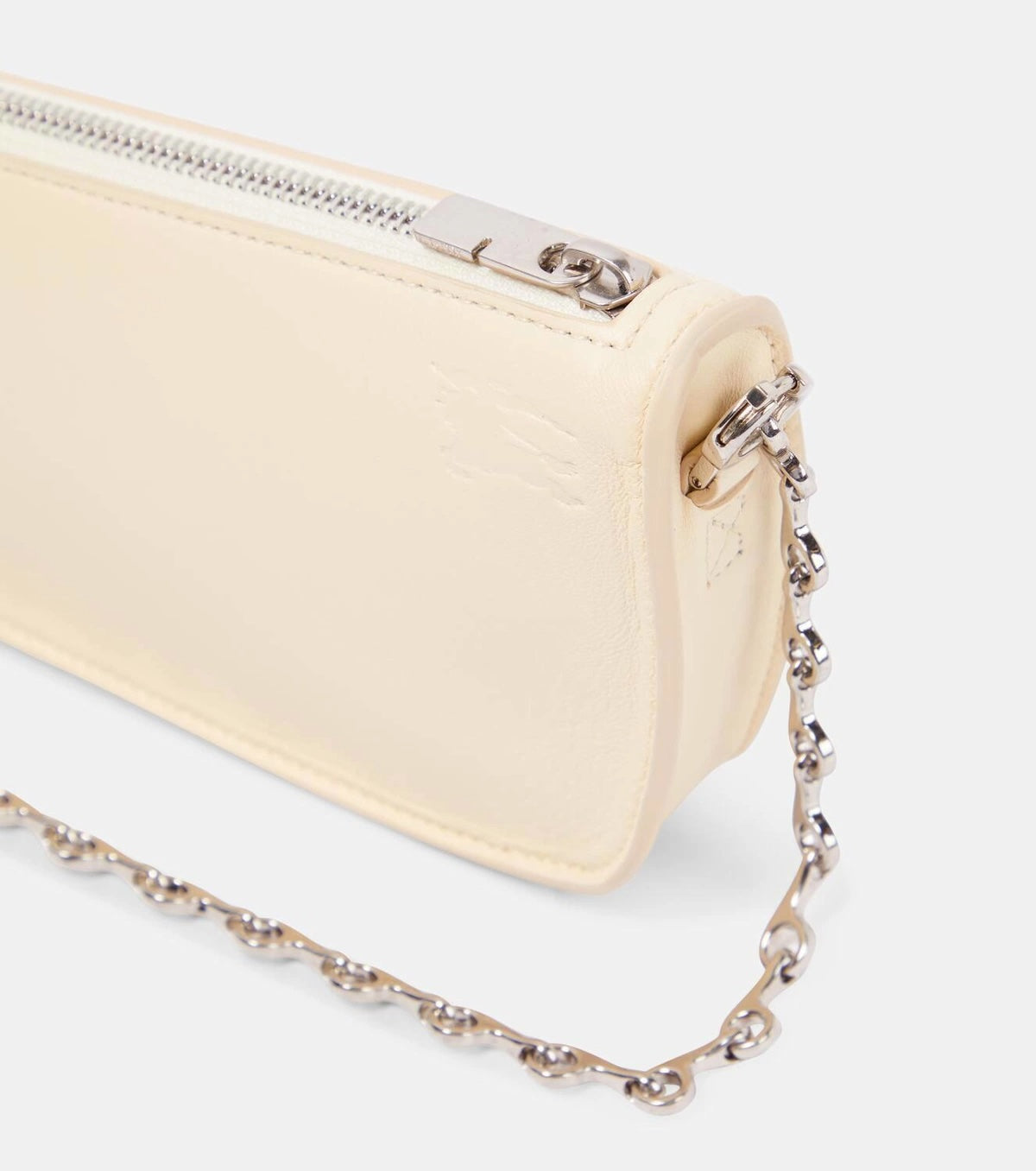 BURBERRY MICRO SHIELD LAMBSKIN LEATHER SHOULDER BAG