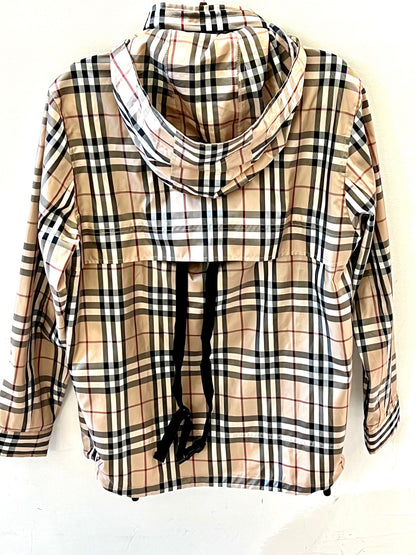 BURBERRY NOVA CHECK HOODED GOLF JACKET