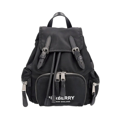 Luxury Burberry Nylon Small Backpack Black