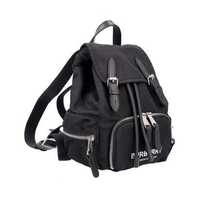 Luxury Burberry Nylon Small Backpack Black