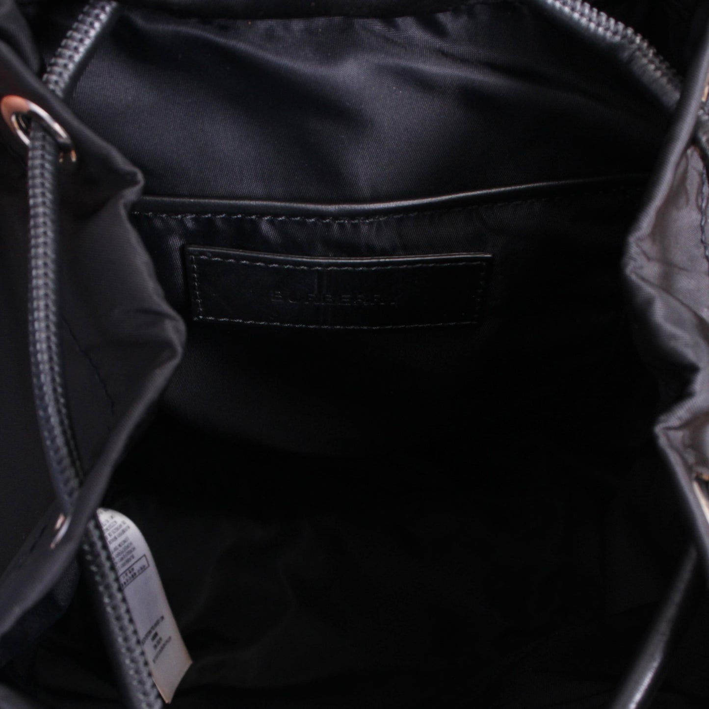 Luxury Burberry Nylon Small Backpack Black