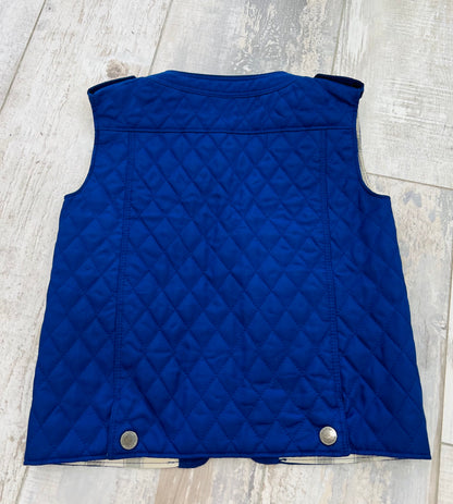 BURBERRY TODDLER'S QUILTED HOUSE CHECK VEST