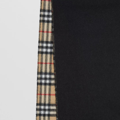 BURBERRY REVERSIBLE VINTAGE CHECK CASHMERE SCARF