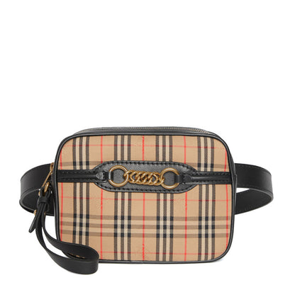BURBERRY THE 1983 KNIGHT CHECK LINK BUM BAG WRISTLET