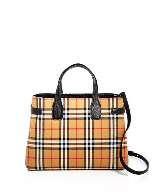 BURBERRY VINTAGE CHECK MEDIUM BANNER TOTE BAG