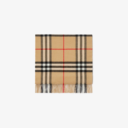 BURBERRY WIDE CHECK CASHMERE SCARF