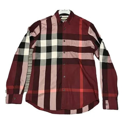 BURBERRY BRIT PLAID BUTTON DOWN SHIRT