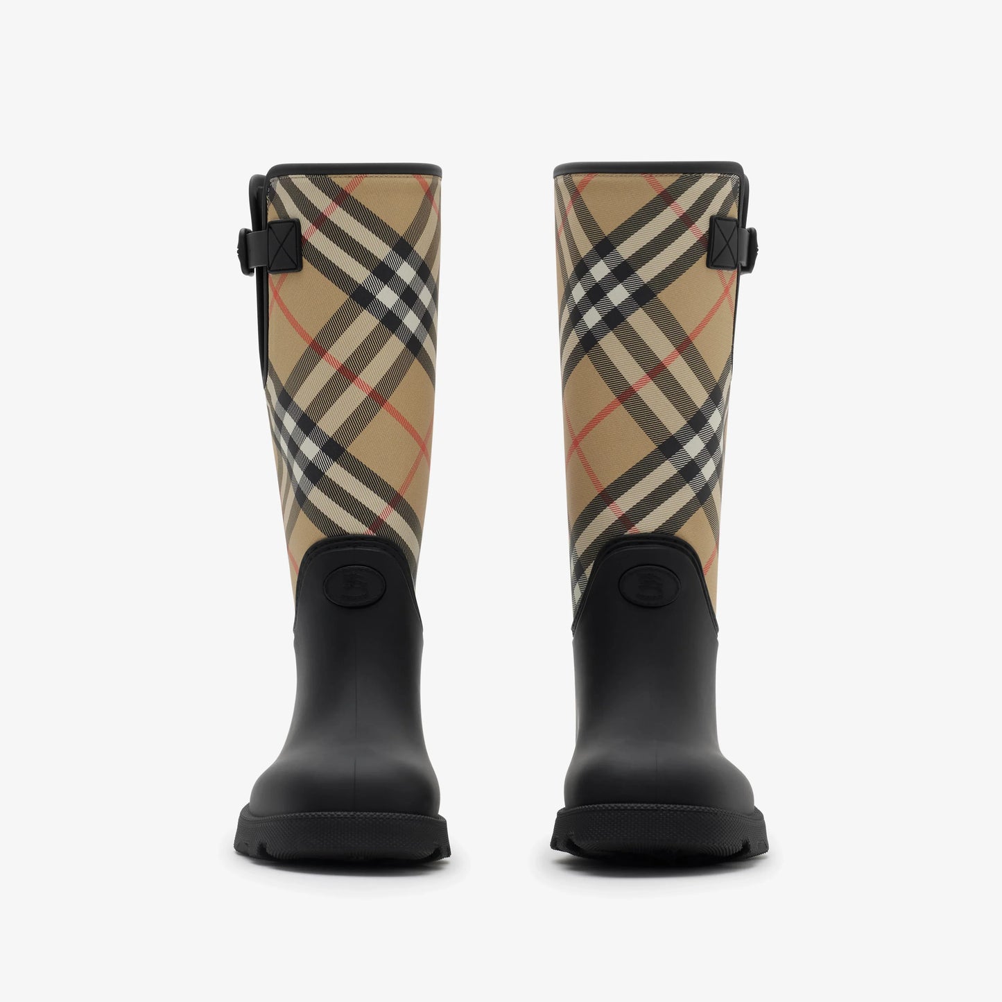 BURBERRY BLACK VINTAGE CHECK SIMEON RAIN BOOT