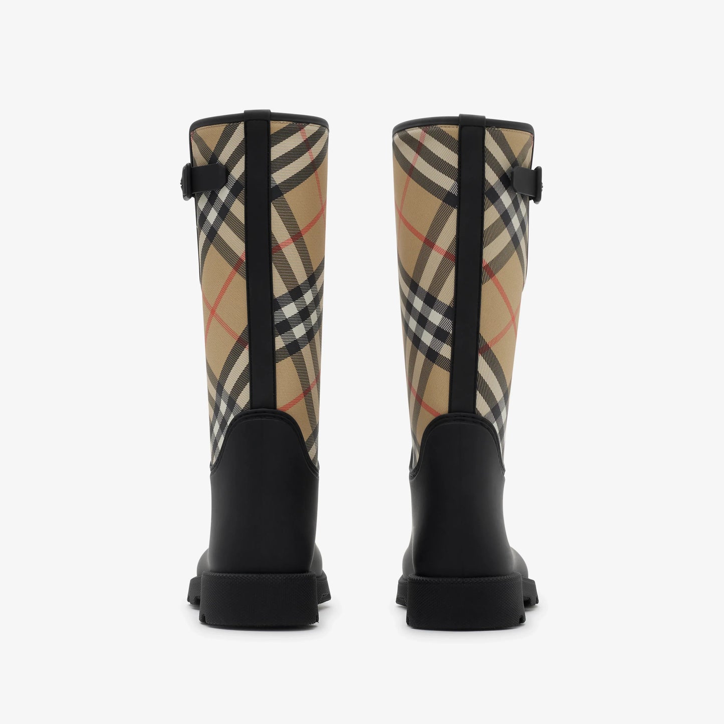 BURBERRY BLACK VINTAGE CHECK SIMEON RAIN BOOT