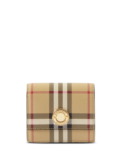 BURBERRY SMALL CHECK FOLDING WALLET