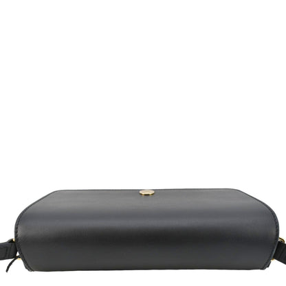 BURBERRY Hampshire Vintage Check Leather Crossbody Bag Black
