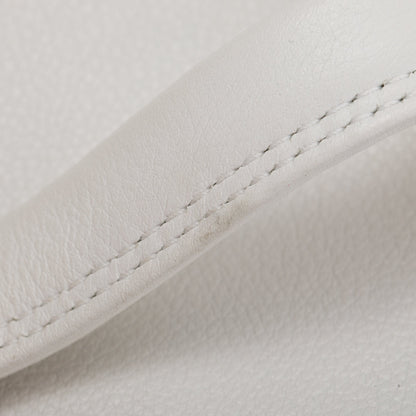 Balenciaga 2020 White Calfskin Leather Triangle S Duffle Bag