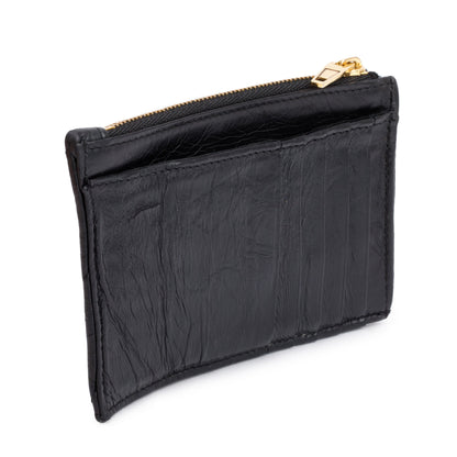 Balenciaga 2023 Black Quilted Calfskin Leather Large Long Coin and Card Holder