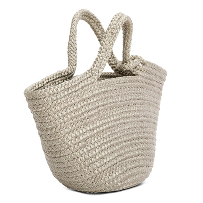 Balenciaga Green Raffia Woven Small Ibiza Basket Bag