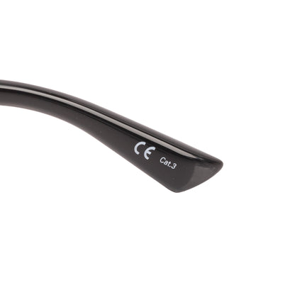 Balenciaga BB0080S Black Acetate BB Rectangular Shield Sunglasses