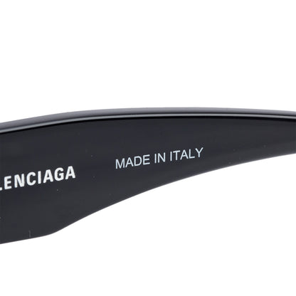 Balenciaga BB0095S Black Acetate Crystal Dynasty D-Frame Sunglasses
