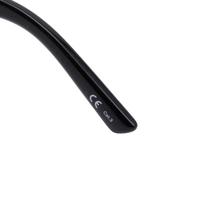 Balenciaga BB0096S Dynasty Black Acetate Rectangle Sunglasses