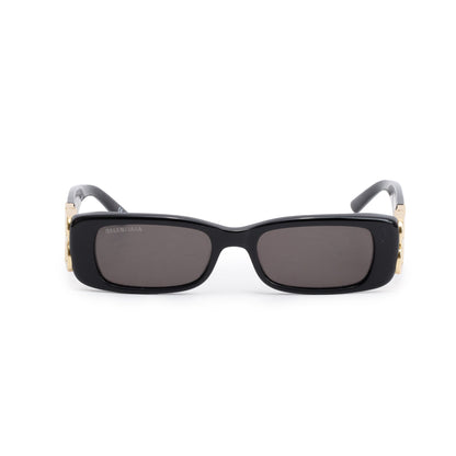 Balenciaga BB0096S Dynasty Black Acetate Rectangle Sunglasses