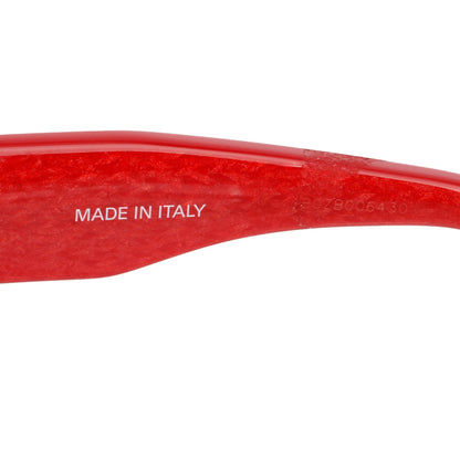 Balenciaga BB0235S Red Acetate Solid Cat-Eye Sunglasses