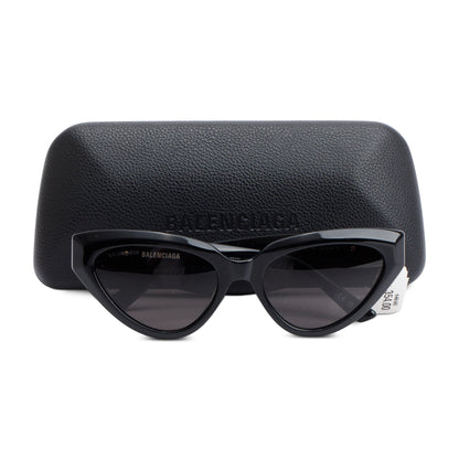 Balenciaga BB0270S Black Acetate Cat-Eye Sunglasses